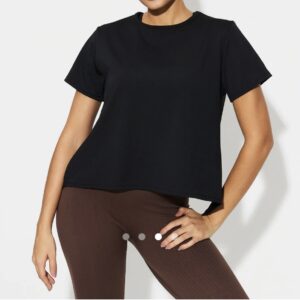 Black gym sports t shirt