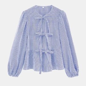 Tied Placket Blouse