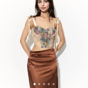 Floral corset top