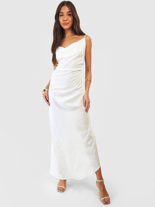 Boohoo Side Slit Sheath Maxi Dress