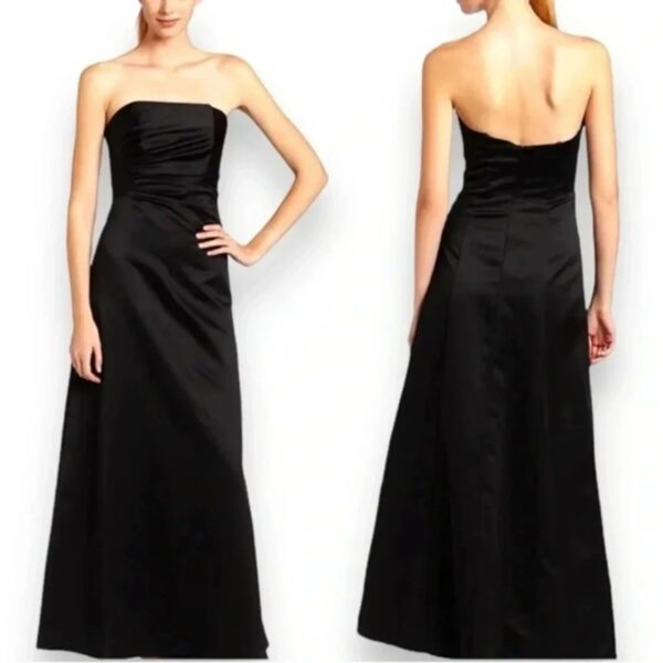Black Tube Gown Dress - Image 3