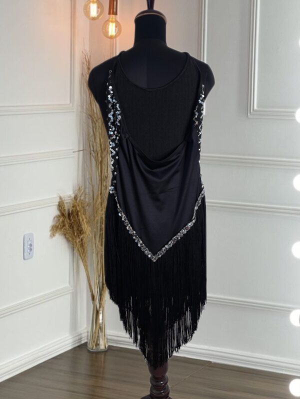 Cocktail fringe dress bodysuit - Image 3