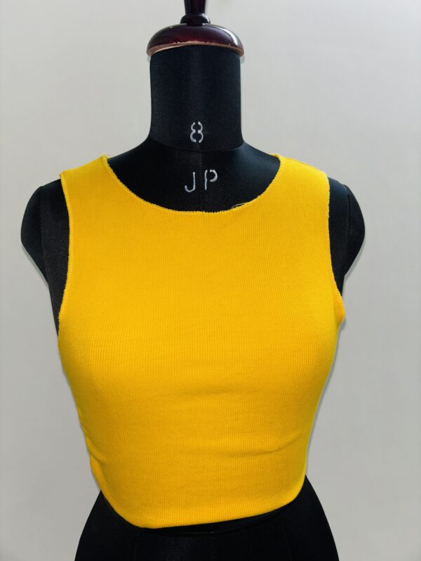 ZARA yellow ribbed top - Image 2