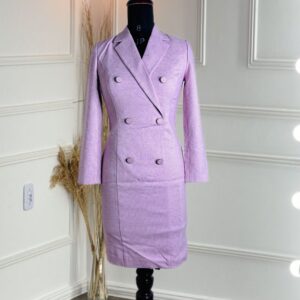 Korean Pink Formal Blazer Dress