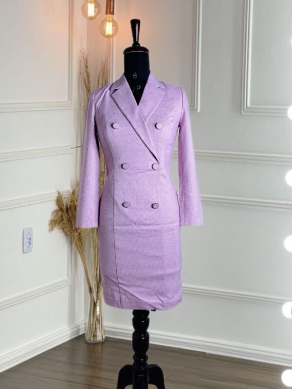 Korean Pink Formal Blazer Dress