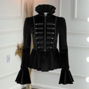 Killstar black velvet gothic jacket with occult-inspired design – Be Unique Upgraded