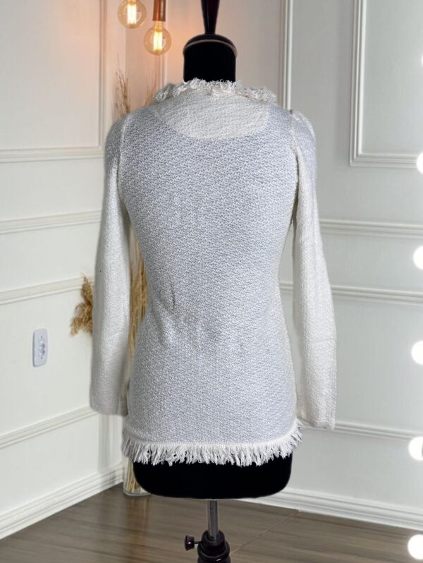 Korean white tweed blazer - Image 5