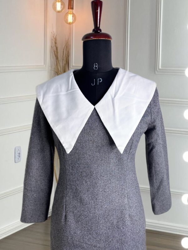 oversized collar formal dress - Image 6