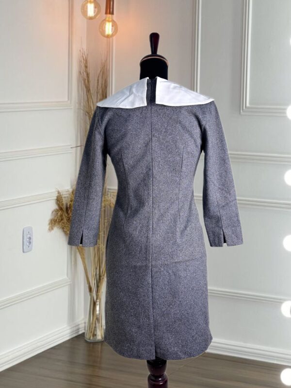 oversized collar formal dress - Image 2