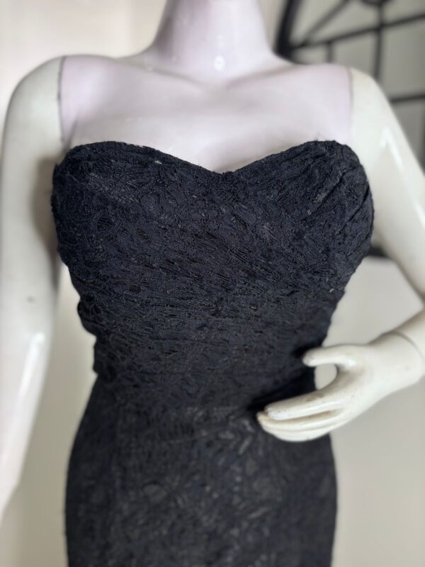 Black lace corset vail dress - Image 3