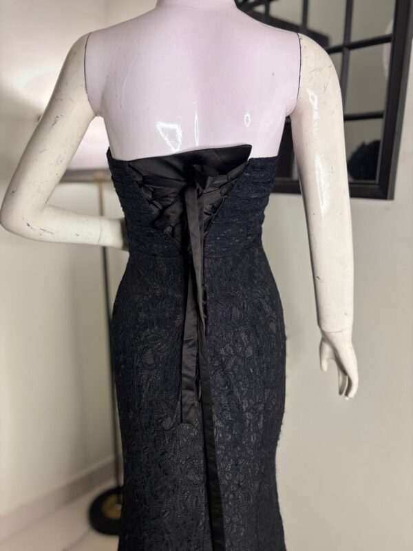 Black lace corset vail dress - Image 4