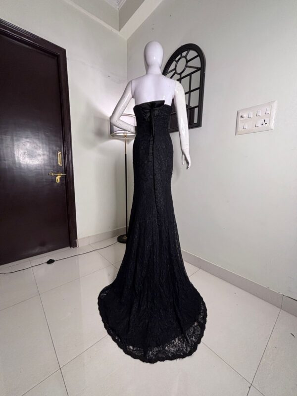 Black lace corset vail dress - Image 2